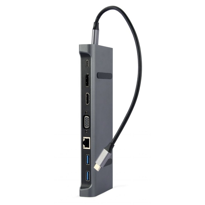 Stand notebook, Gembird, USB Type C, Gri