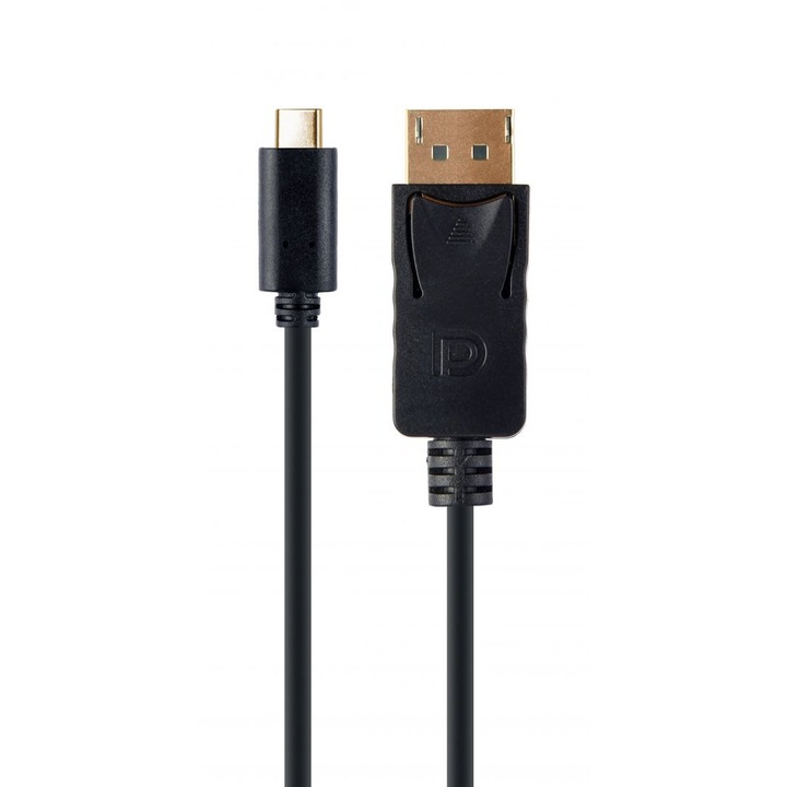 Gembird A-CM-DPM-01 Адаптер USB-C към DisplayPort-мъжки 4K 60Hz кабел 2m Черен A-CM-DPM-01