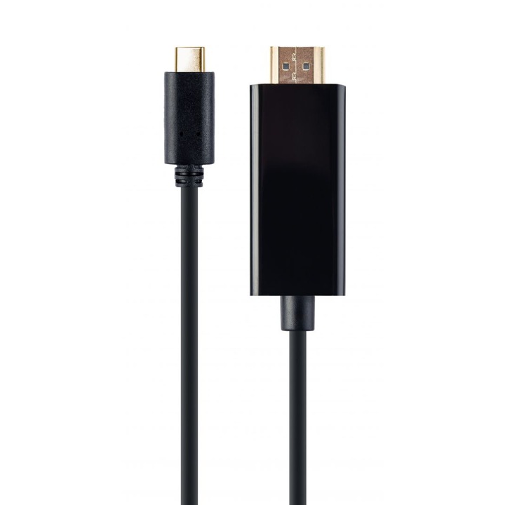 Gembird USB-C към HDMI-мъжки адаптер 4K 60Hz 2m черен A-CM-HDMIM-02