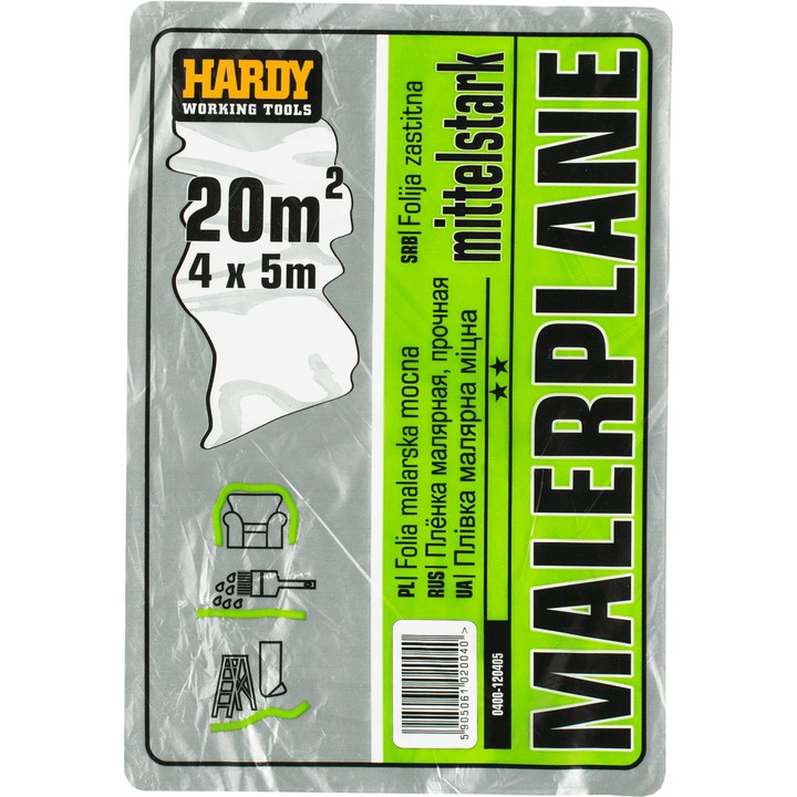 Védőfólia festéshez 4 x 5m Standard