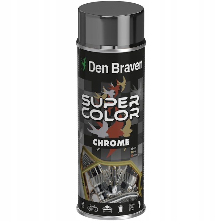 Универсален спрей лак, Super Color, Silver/Chrome, 400 ml