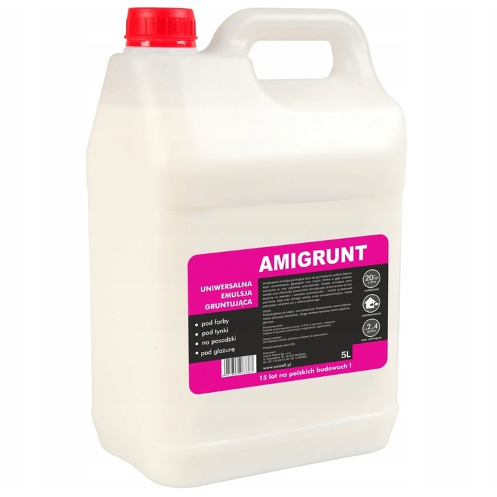 Univerzális alapozó, Amigrunt, Unicell, 5 L, Fehér
