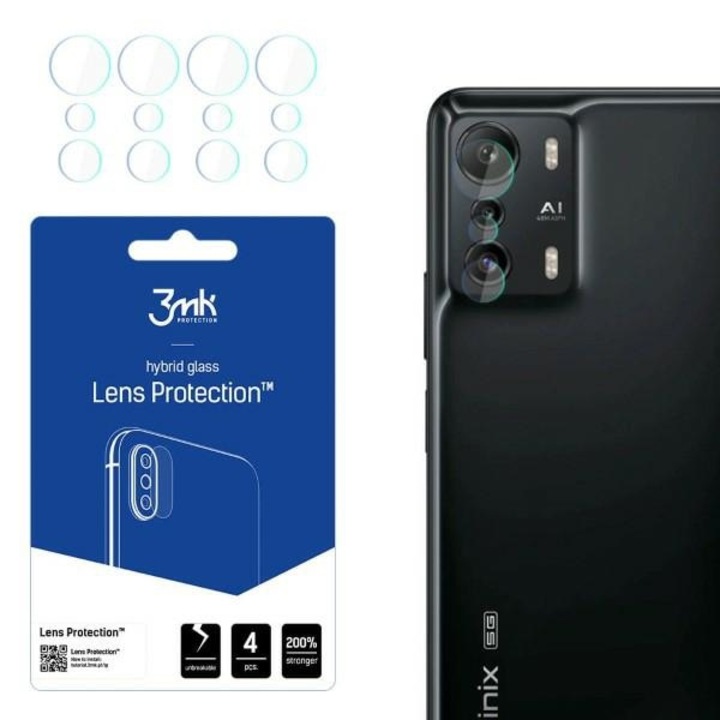 Комплект 4x протектора за камера на телефон, 3MK, Infinix Zero Ultra 5G, прозрачен