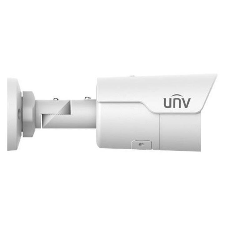 IP камера, Uniview, 8MP, 4 мм, 50 м, IP67, Бяла