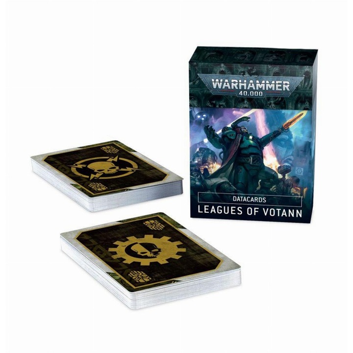 Пакет от 50 карти за игра Warhammer 40000 - Leagues of Votann, Games Workshop, Multicolor