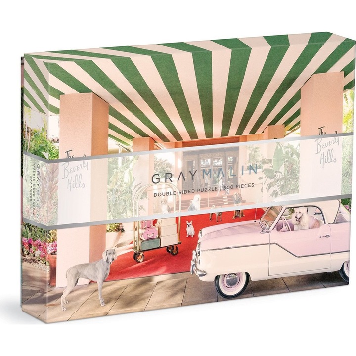 Galison - Gray Malin The Dogs at the Beverly Hills Hotel 500 db-os kétoldalas puzzle