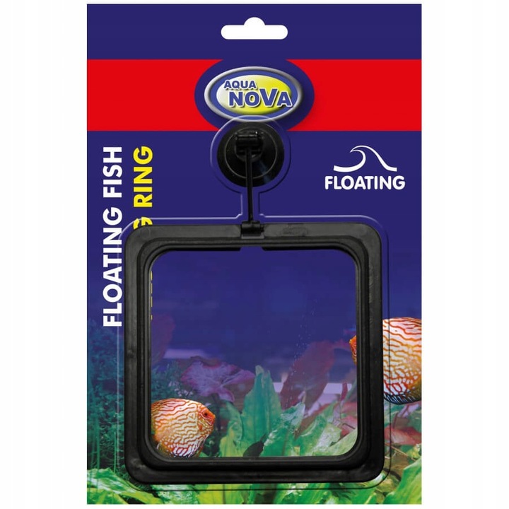 Hranitoare plutitoare, Aqua Nova, Plastic, 10x10cm, Negru