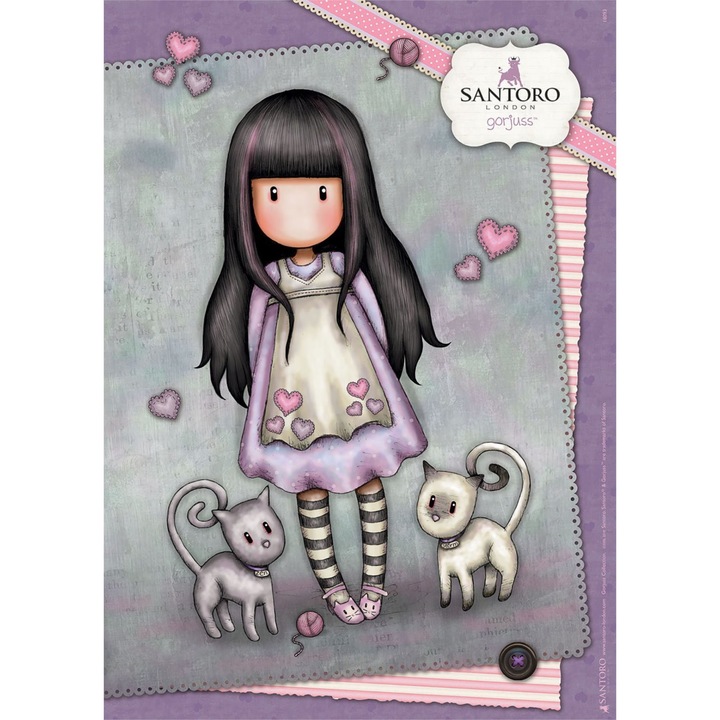 Puzzle, Educa, Model papusa Santoro, 100 piese