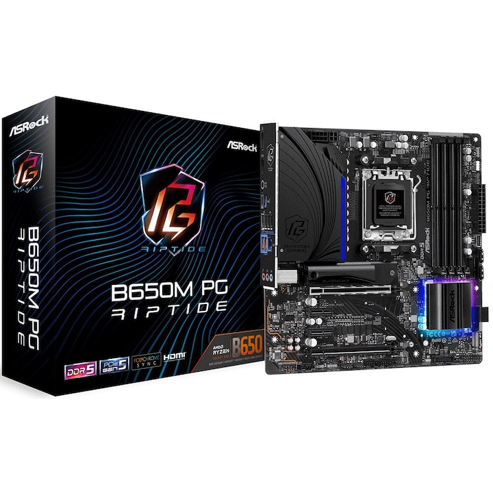 Дънна платка ASROCK B650M PG RIPTIDE /AM5 B650MPGRIPTIDE