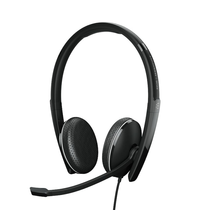 Fejhallgató, Sennheiser / EPOS, USB, fekete