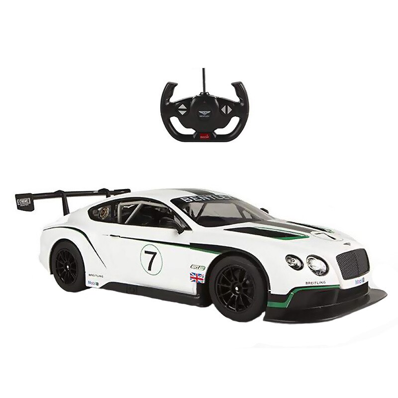 Masina Bentley Continental GT3, Alb, 1:14