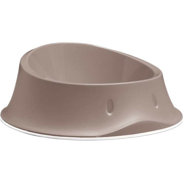 Bol pentru caini sau pisici Chic plastic bej 1000 ml, Stefanplast, Bej