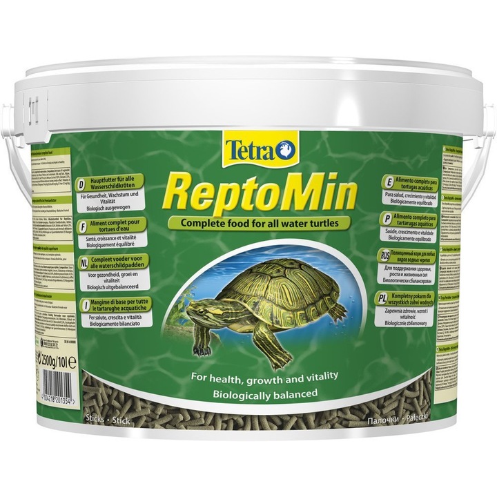 Hrana broaste testoase, Tetra, ReptoMin, 10 l