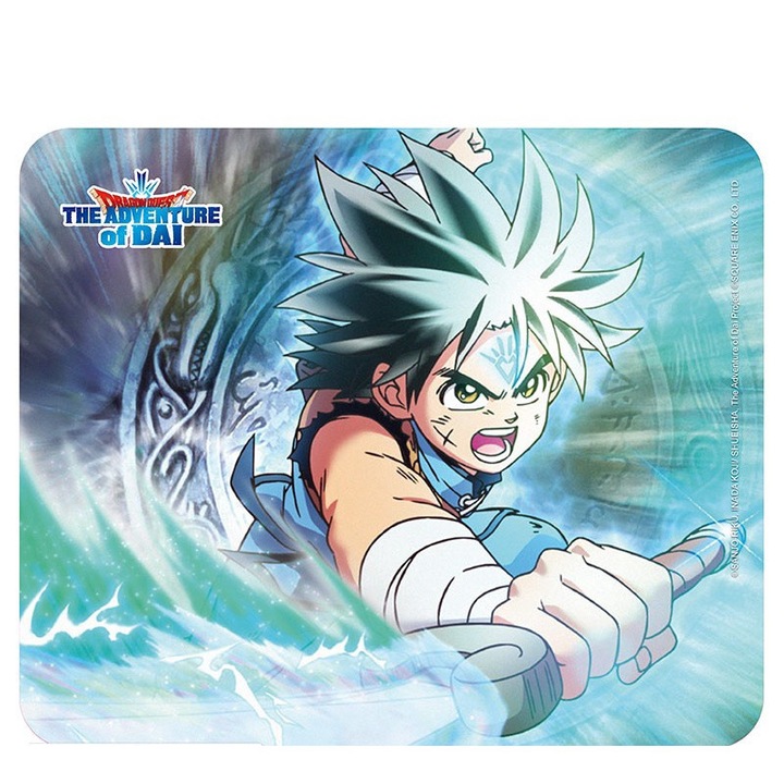 Egérpad, Abystyle, Textil, Mintás Dragon Quest Dai, Többszínű