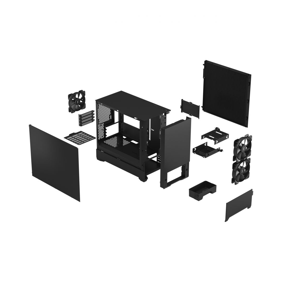 Carcasa PC Fractal Design Pop Mini Silent, Negru - eMAG.ro