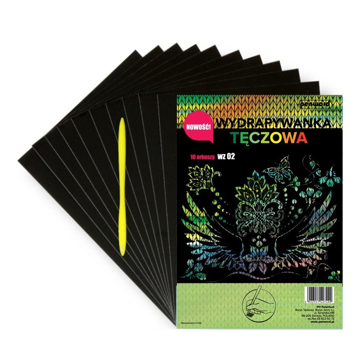 Скреч карта Rainbow A4 WZ02 Penword