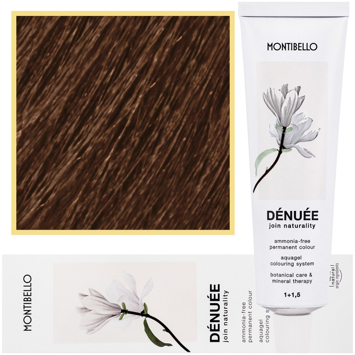 Vopsea de par Denuee, Montibello, Vegan, 60ml, Culoare 6.36 Sandy Dark Blonde