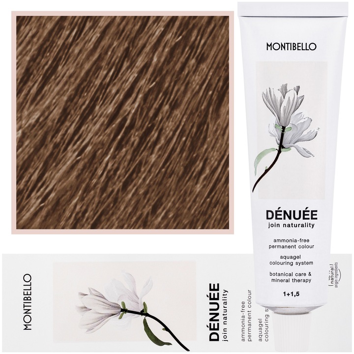 Vopsea de par Denuee, Montibello, Vegan, 60ml, Culoare 7 Blond