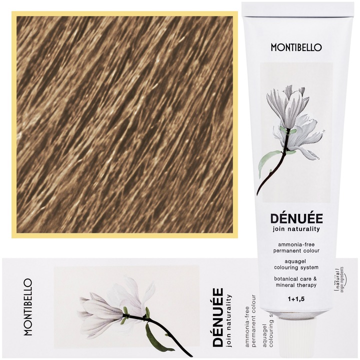 Vopsea de par Denuee, Montibello, Vegan, 60ml, Culoare 9.36 Sand Very Light Blonde