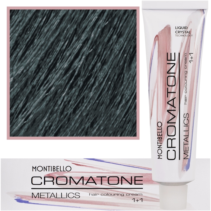 Тоник за коса Chromatone Meteorites, Montibello, 60 ml, цвят 6.12 M Перлено пепелно тъмно русо