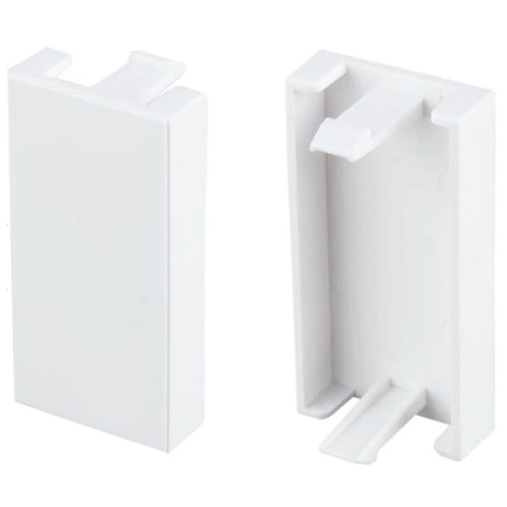 Капак за фасунга, Legrand Mosaic, 22.5X45 mm, Бял