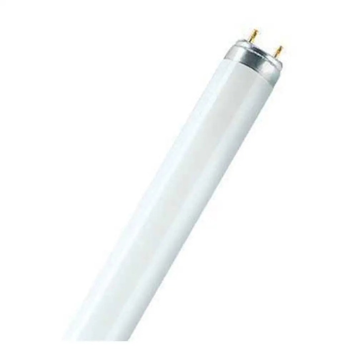 Tub Neon Fluorescent Osram Lumilux L 18W/830 / TL-D 18W T8 1300Lm 3000K Lumina Calda Clasa Energetica G