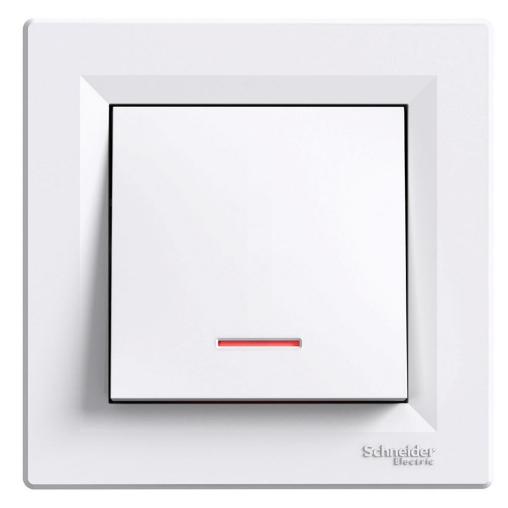 Ключ, Schneider Electric, Пластмаса, Бял