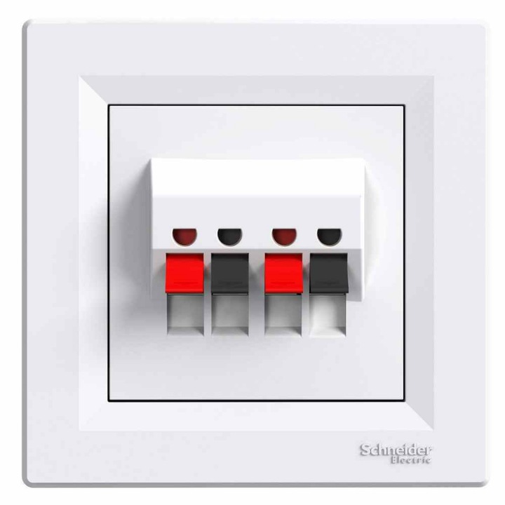 Priza difuzor dubla, Schenider Electric, Alba