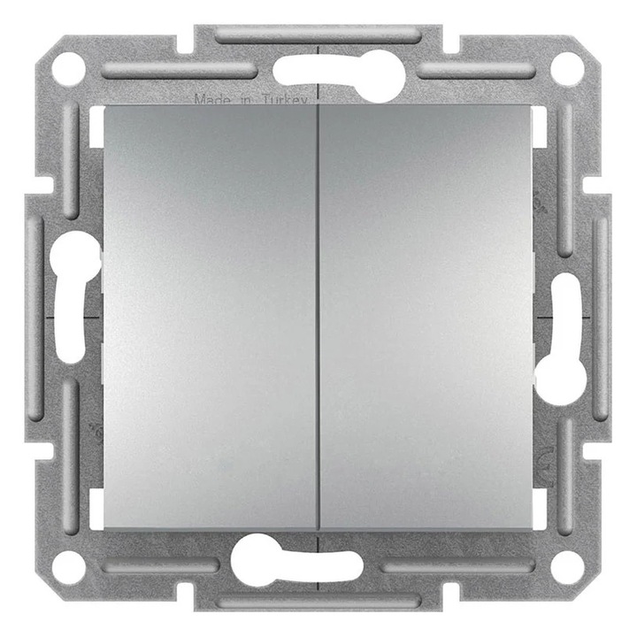 Intrerupator dublu, ASFORA, Aluminiu