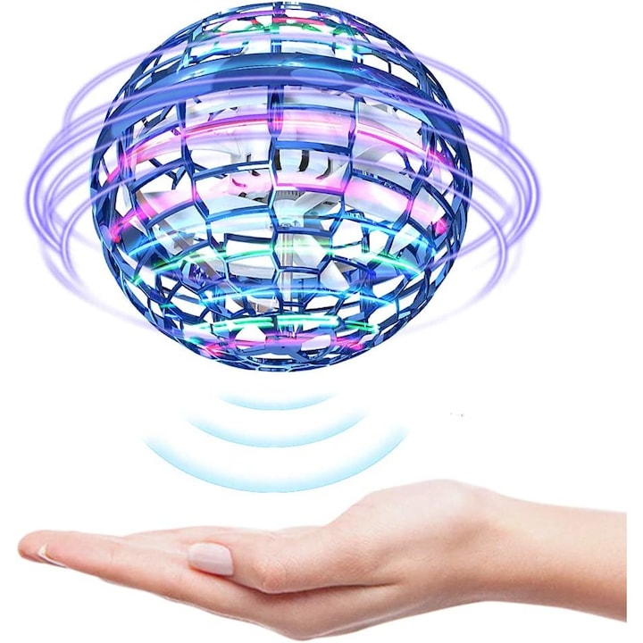 Летяща топка, ABS, въртене на 360°, LED, 10+ години, Многоцветен