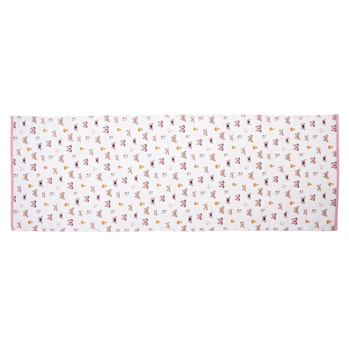 Napron pillangókkal Butterfly Paradise, Clayre & Eef, Pamut, 50x140 cm, Többszínű