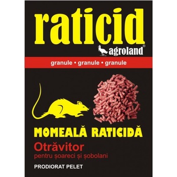 Raticid pelete rosii 400g Raticid pelete rosii 400g