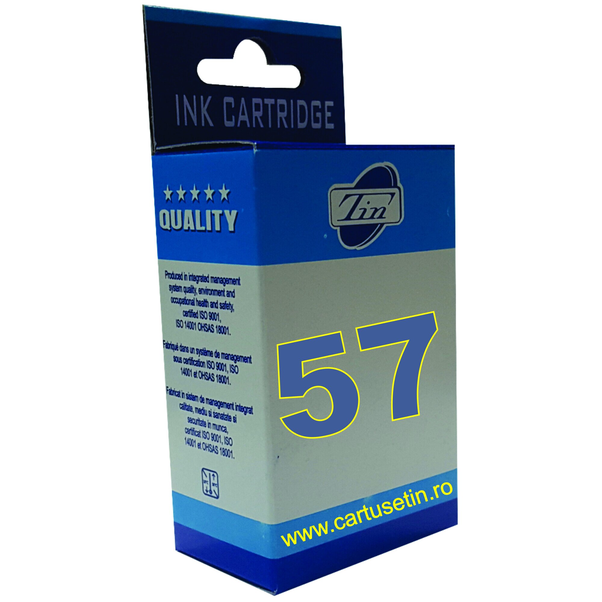 Cartus cerneala (inkjet) TIN compatibil cu HP C6657AE / HP 57 - 500 pagini, 18 ml (capacitate mare)