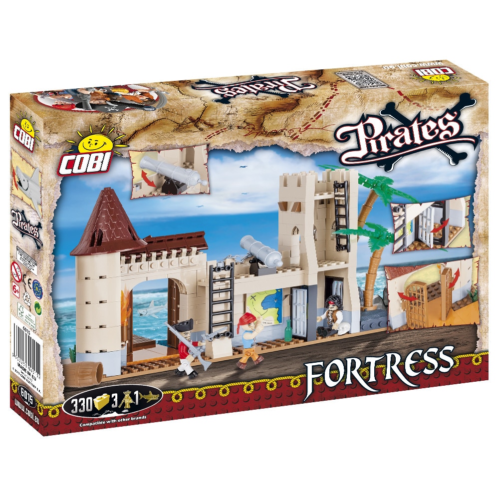 Set Constructie Cobi, Piratii din Caraibe, Fortareata piratilor(330 piese)