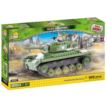 Set Constructie Cobi, Small Army, Tanc M24 Chaffee (350 piese). Set Constructie Cobi, Small Army, Tanc M24 Chaffee (350 piese).