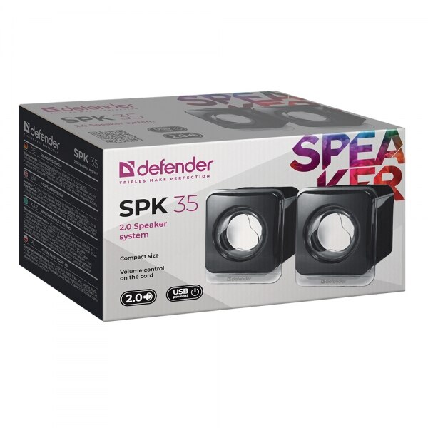 Hangszórók, Defender, SPK-35, 2.0, 5W, fekete - eMAG.hu