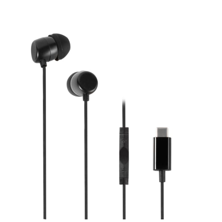 Casti Audio In-Ear Type-C, 1,2m, USAMS (EP-43), Black