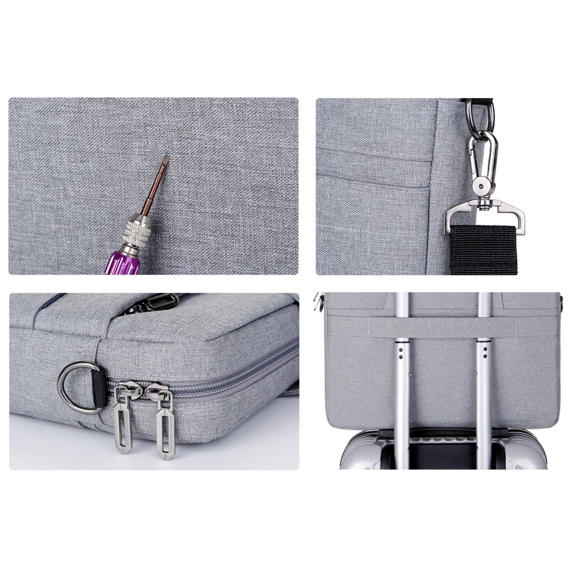 Geanta laptop Etui,14-15.6 inchi, impermeabil, roz, 41x30x7cm