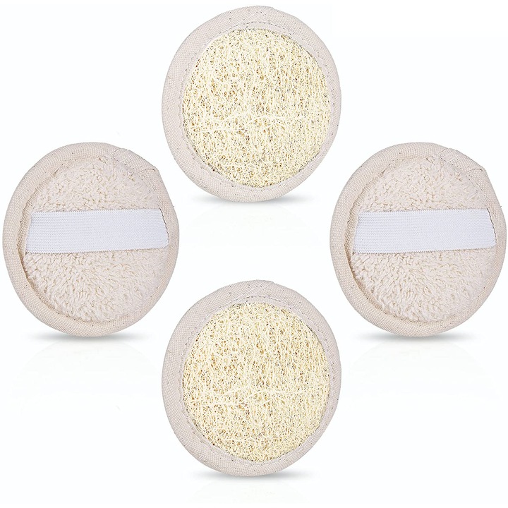 Set 4 bureti faciali, Exfoliere/Curatare, Bej