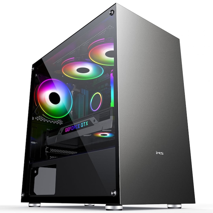 Kit pentru gaming, MS, Sticla/Aluminiu, Alb