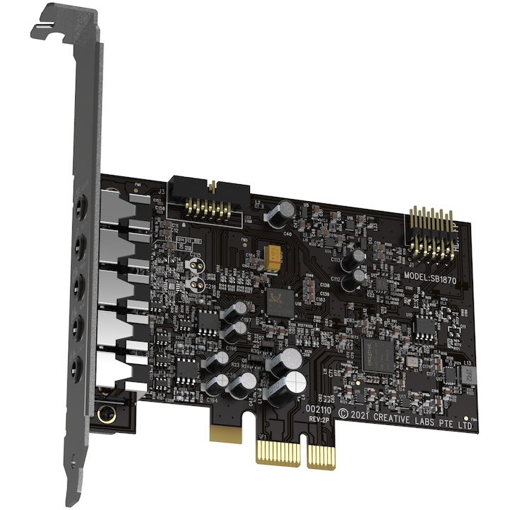Placa de sunet CREATIVE Sound Blaster Audigy FX v2 - Hi-res 5.1, PCIe