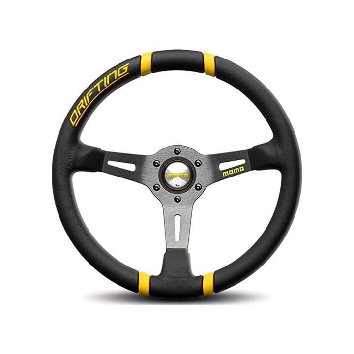 Volan, Momo, Piele, Negru