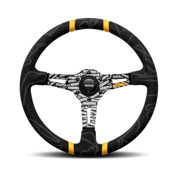 Volan, Momo, Microfibra, Negru