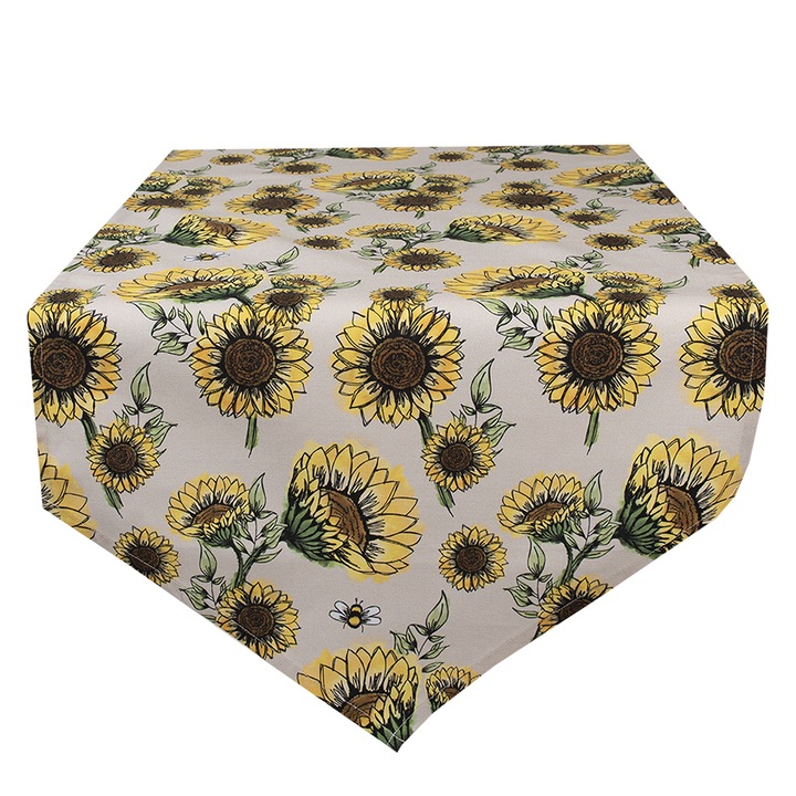 Florea Soarelui pamut asztali futómű 50x160 cm
