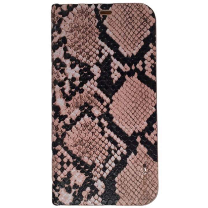 Husa cu suport pentru carduri si telefon iPhone 12 PRO, Vennus, Maro