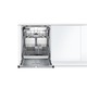 Bosch SMV41D10EU Serie 2 Teljesen beépíthető mosogatógép, 12 teríték, 59.8 cm, EcoSilence Drive, AquaSensor, E energiaosztály, Fehér