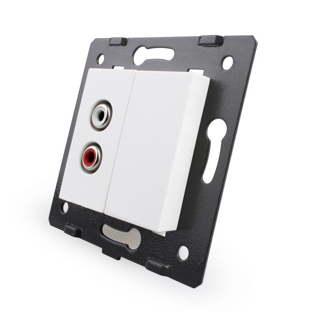 Priza audio Livolo, Alb