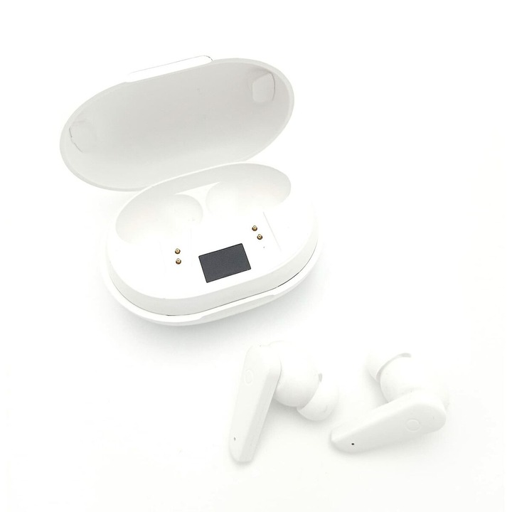 Слушалки ABTWS005B, Elbe, Bluetooth 5.0, шумопотискане, бели