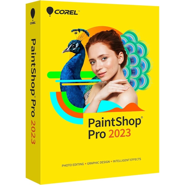 Licenta comerciala, Corel, PaintShop® Pro 2023, Galben