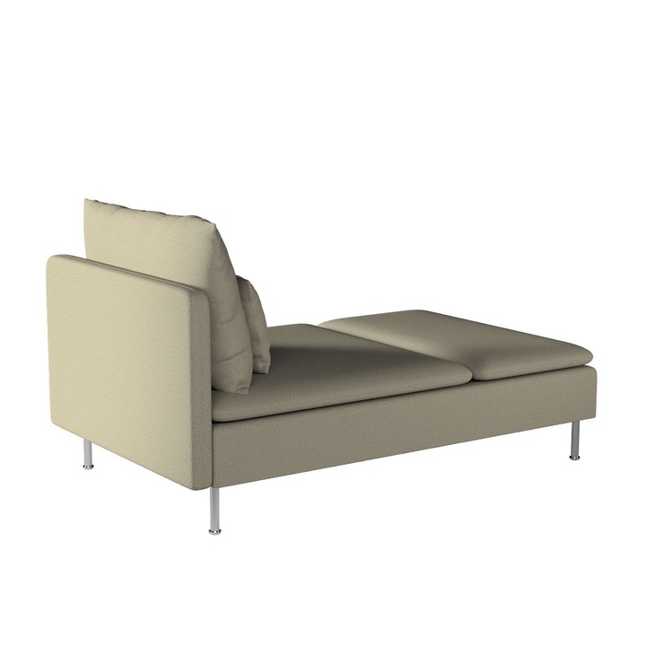 Комплект от 5 покривала за шезлонги, Dekoria, Текстил, 93 x 151 x 83 см, Бежово